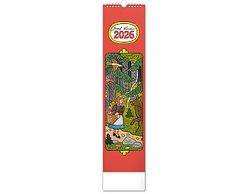 Nástěnný kalendář Josef Lada 2026, 12 x 48 cm