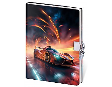 Památník Helma 365 13x18 cm se zámkem - Sports Cars