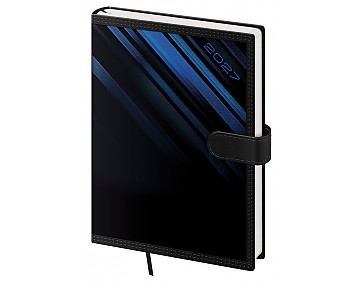 Denní diář 2027 Helma A5 Tone s magnetem modrý