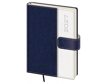 Týdenní diář 2027 Helma A5 Classic s magnetem modrý