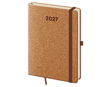 Týdenní diář 2027 Helma A5 Cork s poutkem