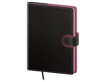 Týdenní diář A5 Flip antracit/magenta