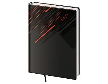Týdenní diář 2027 Helma A5 Vario Red lines