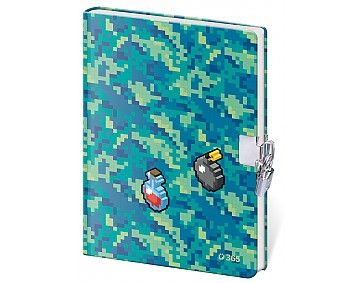Památník 13 x 18 cm se zámkem - Pixel Quest