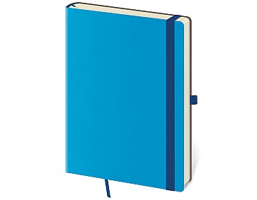 Tečkovaný zápisník Flexies L Blue (čtverečkovaný)