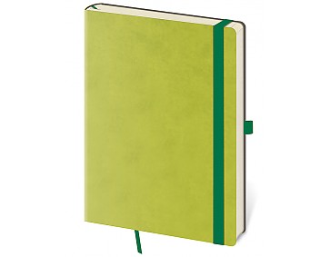 Tečkovaný zápisník Flexies L Light Green (čtverečkovaný)