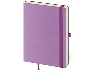 Tečkovaný zápisník Flexies L Violet (čtverečkovaný)