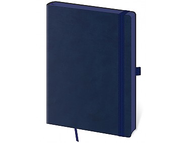 Linkovaný zápisník Memory L Dark Blue