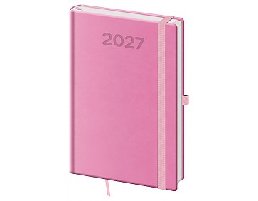 Týdenní diář A5 Print Pop růžový