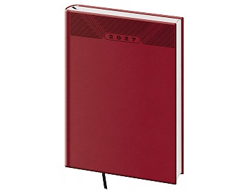 Týdenní diář B5 Print Classic angl. červený