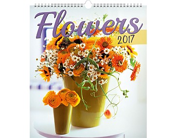 Kalendář nástěnný 2017 Květiny
