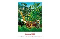 Nástěnný kalendář 2024 Kalendář Henri Rousseau - Art Naive