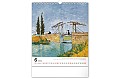 Nástěnný kalendář Vincent van Gogh 2024, 30 × 34 cm