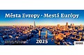 Stolní kalendář 2025 Plánovací kalendář Města Evropy/Mestá Európy