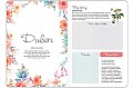 Týdenní diář B6 Bylinkový Flowers s gumičkou