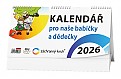 Stolní kalendář 2026 - Kalendář pro naše babičky a dědečky