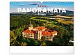 Nástěnný kalendář Panoramata Česka 2026, 48 x 33 cm