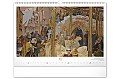 Nástěnný kalendář Slovanská epopej – Alfons Mucha 2026, 48 x 33 cm