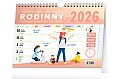 Týdenní rodinný plánovací kalendář s háčkem 2026, 30 x 21 cm