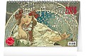Stolní kalendář Alfons Mucha 2026, 23,1 x 14,5 cm