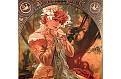 Nástěnný kalendář 2027 Helma - Alfons Mucha - vázanka