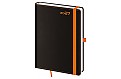 Denní diář A5 Black Orange s poutkem
