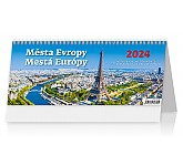 Stolní kalendář 2024 Plánovací kalendář Města Evropy