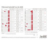 Stolní kalendář 2025 Plánovací karta