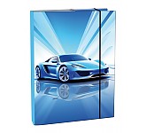 Box na sešity A4 Blue Car
