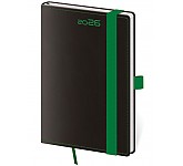 Kapesní diář Black Green s poutkem
