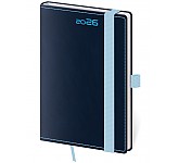 Kapesní diář Double Blue s poutkem