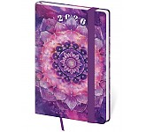 Kapesní diář Vario Mandala s gumičkou