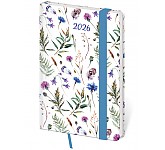 Kapesní diář Vario Wildflowers s gumičkou