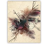 Dřevěný obraz  Feathers