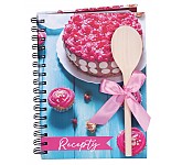 Kniha na recepty s vařečkou A5 spirála Cake