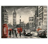 Dřevěný obraz London