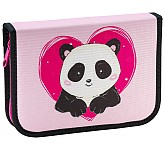 Školní penál jednopatrový Panda Love