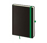 Linkovaný zápisník Black Green L