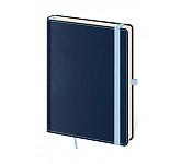 Linkovaný zápisník Double Blue L