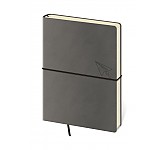 Tečkovaný zápisník Flexio L Grey (čtverečkovaný)