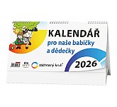 Stolní kalendář 2026 - Kalendář pro naše babičky a dědečky