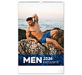 Nástěnný kalendář Men Exclusive 2026, 33 x 46 cm