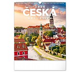 Nástěnný kalendář Česká republika 2026, 30 x 34 cm