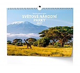 Nástěnný kalendář 2027 - Světové národní parky - A3 