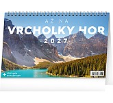Stolní kalendář 2027 NOTIQUE - Až na vrcholky hor, 23,1 x 14,5 cm