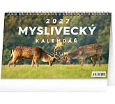 Stolní kalendář 2027 NOTIQUE - Myslivecký kalendář, 23,1 x 14,5 cm
