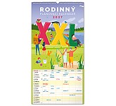 Nástěnný kalendář 2027 NOTIQUE - Rodinný plánovací XXL, 33 x 64 cm