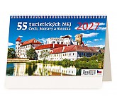 Stolní kalendář 2027 Helma - 55 turistických nej Čech, Moravy a Slezska