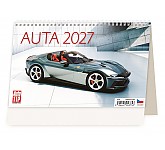 Stolní kalendář 2027 Helma - Auta
