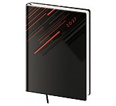 Denní diář A5 Vario Red lines